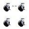 Service Caster 6 Inch Glass Filled Nylon Caster Set with Roller Bearings 4 Brake 2 Swivel Lock SCC-30CS620-GFNR-TLB-BSL-2-TLB-2 - alternate 1